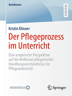 cover image of Der Pflegeprozess im Unterricht